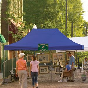 ShelterLogic Pop-Up 10' x 15' Truss Pro Canopy with Blue Cover