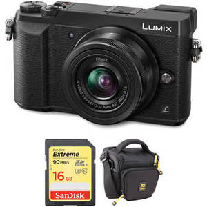 Lumix DMC-GX85 Mirrorless Micro Four Thirds Digital Camera with 12-32mm Lens and Accessories Kit (Black)
