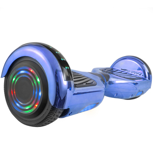 AOB Hoverboard in Blue Chrome with Bluetooth Speakers