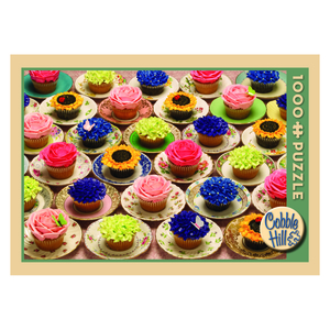 Outset Media Cupcakes and Saucers Jigsaw Puzzle: 1000 Pcs