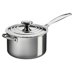 4 Qt. Stainless Steel Saucepan with Lid and Helper Handle