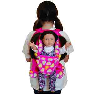 The Queen's Treasures Pink Childs Backpack Doll Carrier & Sleeping Bag Clothes & Accessory Storage for 18" American Girl®