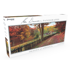 Pressman Toy Images of America 504 Piece Panoramic Puzzle, Pioneer Farm