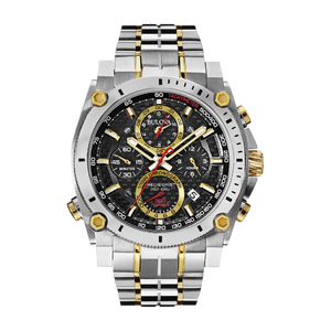 Mens Precisionist Two-Tone Steel Watch Black Dial