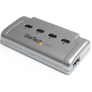 4-to-1 USB 2.0 Peripheral Sharing Switch (Silver)