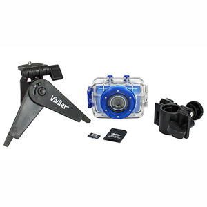 5.1 Mega Pixel Sports Action Digital Video Camera Kit Blue