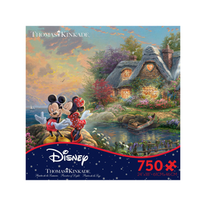 Ceaco Thomas Kinkade Disney Dreams - Mickey and Minnie: Sweetheart Cove: 750 Pcs