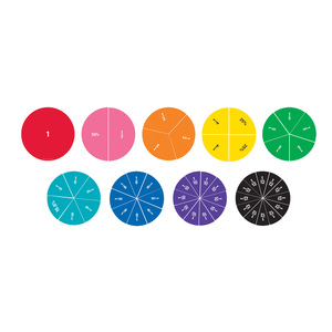 Learning Resources Double Sided Magnetic Fraction Circles