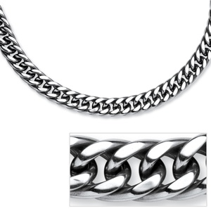 PalmBeach Jewelry Men's Curb-Link Chain in Stainless Steel 24"