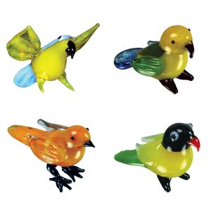 Brainstorm Products Looking Glass Exotic Birds Miniature Figures