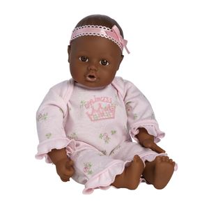Adora Dolls Playtime Baby Doll 13" Dark Skintone Brown Eyes Pink Romper
