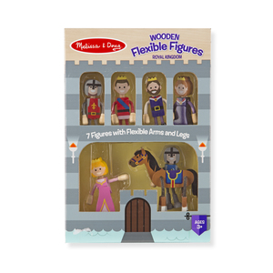 Melissa & Doug Wooden Flexible Figures- Royal Kingdom