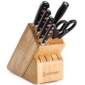 Classic 7 Pc. Cutlery Set w/Wood Block