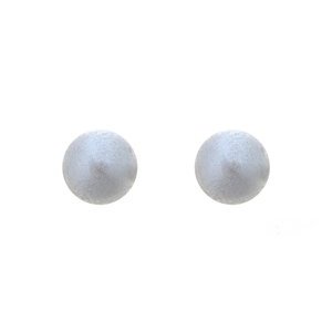Sterling Silver 7mm Satin Finish Ball Stud Earrings