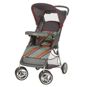 Cosco Lift & Stroll&#8482; Convenience Stroller - Rainbow Dots