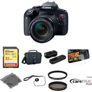 EOS Rebel T7i DSLR Camera with 18-135mm Lens Deluxe Kit