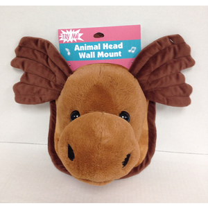 Goffa Animated Plush Moose head with Wall Mount