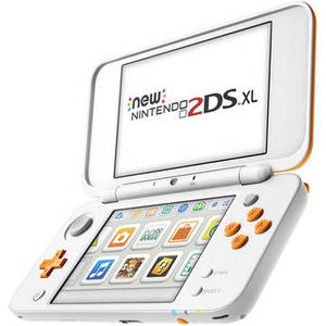 2DS XL Handheld Gaming System (White & Orange)