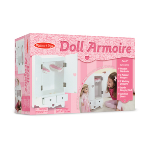 Melissa & Doug Wooden Doll Armoire