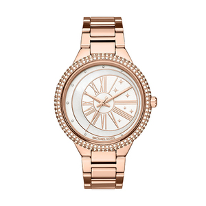 Ladies Taryn Crystal Rose Gold-Tone Watch Mother-of-Pearl Dial