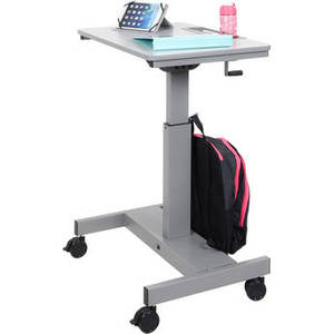 Student Sit/Stand Desk with Crank Handle