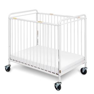 Foundations Chelsea Euro Clear Choice Mini Non-folding Crib with 4&quot; Casters
