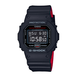 G-Shock Square Digital Display Watch Black/Red