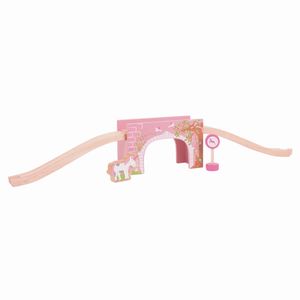 BigJigs Toys Pink Arched Bridge