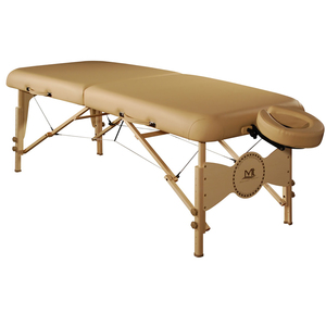 MT Massage  30&quot; Midas Plus Portable Massage Table Package Reiki,Shiatsu Cable Release and 3 inch foam cushioning (Beige)