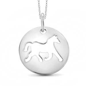JewelonFire Sterling Silver Horse Charm Pendant