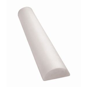 CanDo&#174; Foam Roller - Full-Skin - White PE foam - 6&quot; x 36&quot; - Half-Round