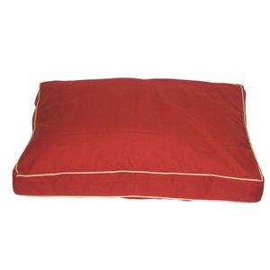 Carolina Pet Company Medium Classic Twill Rectangle "Jamison Bed - Red