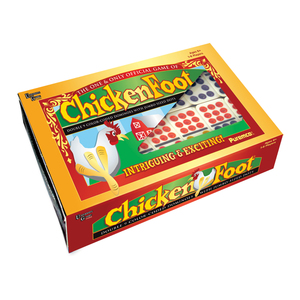 Puremco ChickenFoot Double 9 Color Dot Dominoes - Professional Size