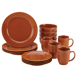 Cucina 16pc Dinnerware Set Orange