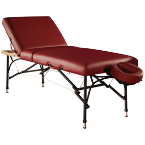 MT Massage Mt 29&quot; Violet Tilt Salon Portable Aluminum Massage Table Package 3 Section Liftback Tilting Backrest (Burgundy)