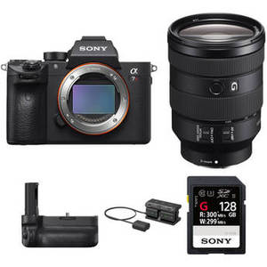 Alpha a7R III Mirrorless Digital Camera with 24-105mm Lens and Vertical Grip Kit