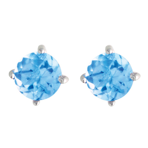 5mm Blue Topaz Earrings