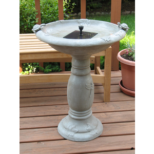 Country Gardens Solar Birdbath