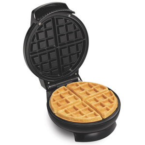 Round Belgian-Style Waffle Maker