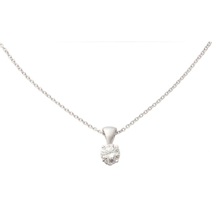 14k White Gold Diamond Necklace .20ct