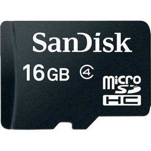 16GB microSDHC Memory Card Class 4 With SD Adapter