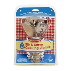 Melissa & Doug Let's Play House! Stir & Serve Cooking Utensils