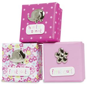 Baby Essentials Infant Girl's 3-Pack Trinket Boxes