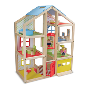 Hi-Rise Wooden Dollhouse