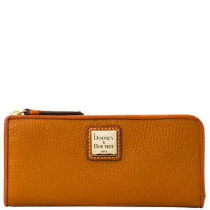 Pebble Grain Zip Clutch