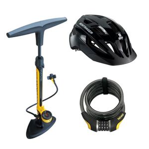 Bike Essentials Kit: Helmet, Bike Pump, & Bike Lock
