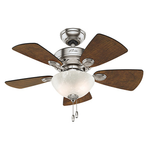 Classic Watson 34" Ceiling Fan Brushed Nickel Finish