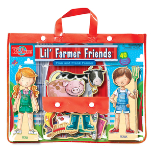 TS Shure Lil Farmer Friends Fran and Frank Farmer Wooden Magnetic Dress Ups