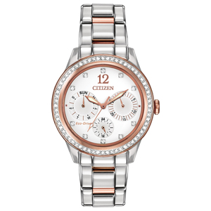 Ladies Silhouette Eco-Drive Crystal Two-Tone Watch