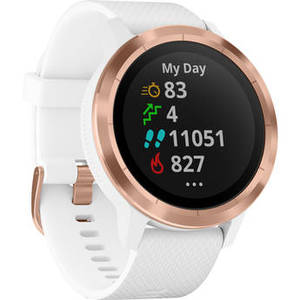 vivoactive 3 (White with Rose Gold Hardware)
